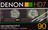 Compact Cassette Denon HD7 90 Type II Chrome 1985 Europe, USA