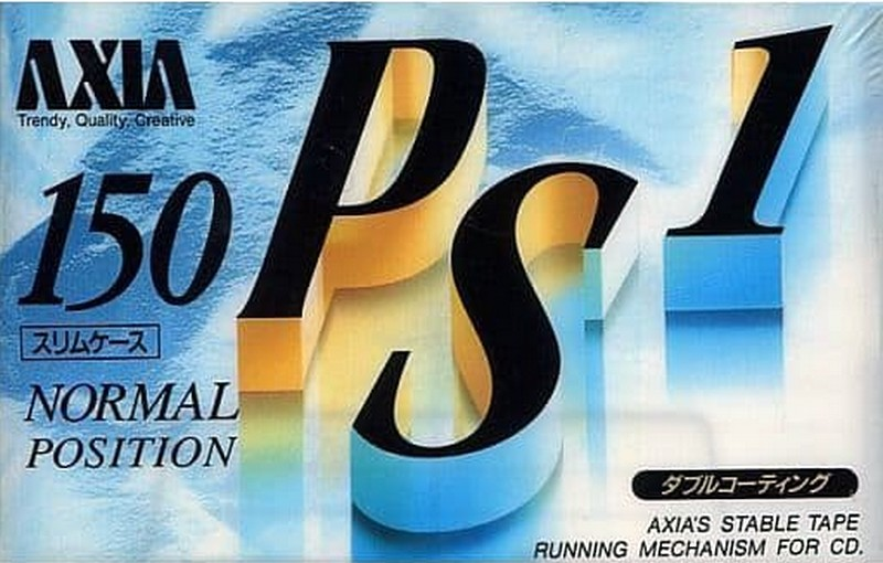 Compact Cassette AXIA PS-I / PS-1 150 "PS1F 150" Type I Normal 1993 Japan