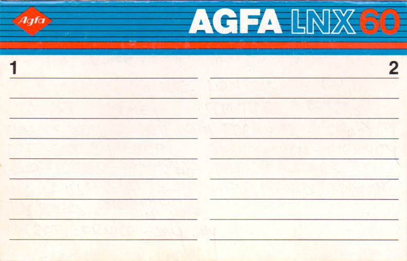 Compact Cassette AGFA LNX 60 Type I Normal 1985 Europe