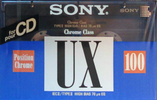 Compact Cassette Sony UX 100 Type II Chrome 1992 Europe