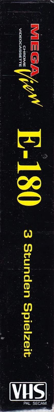 VHS, Video Home System Mega View 180 Type II Chrome 2000 Germany