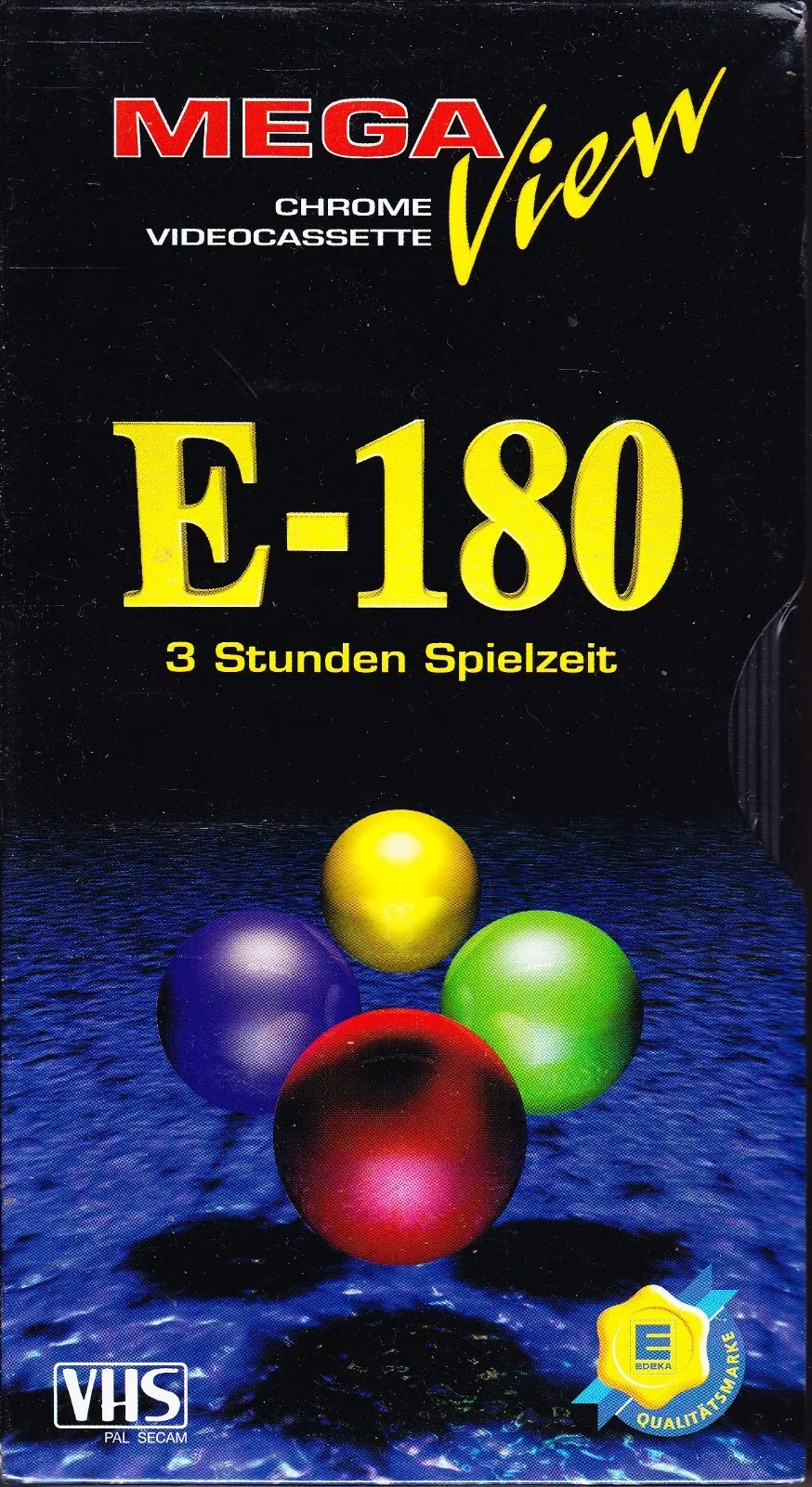 VHS, Video Home System Mega View 180 Type II Chrome 2000 Germany