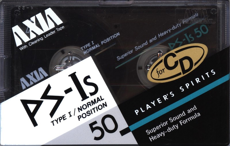 Compact Cassette AXIA PS-Is 50 "PS-Is 50 N" Type I Normal 1988 Japan