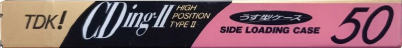 Compact Cassette TDK CDing 2 50 "CDING2-50R" Type II Chrome 1992 Japan