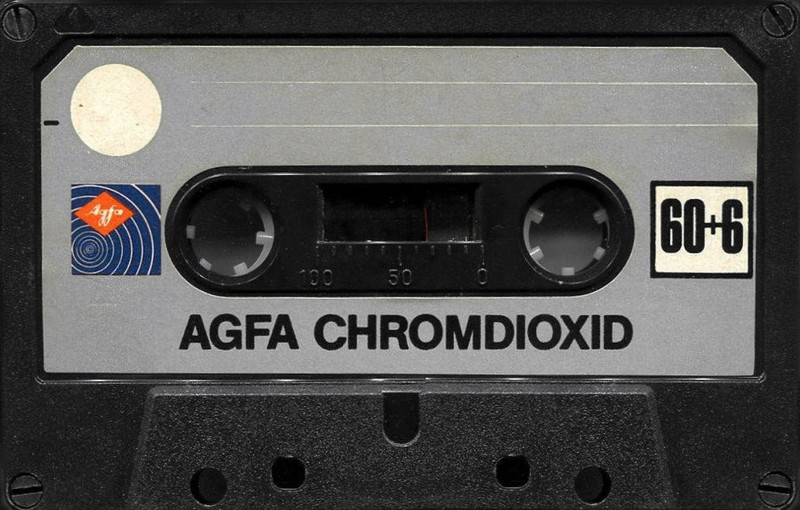 Compact Cassette AGFA Chromdioxid 60+6 Type II Chrome 1979 Europe