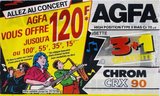 Promo AGFA CRX 90 Type II Chrome 1990 France