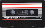 Compact Cassette Memorex MRX IS 90 Type I Normal 1987 Europe
