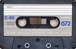 Compact Cassette Ampex 672 90 Type I Normal 1985 USA
