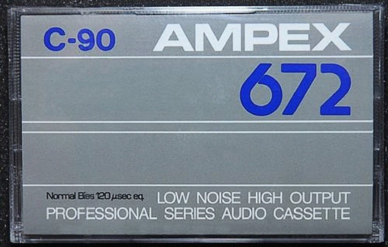 Compact Cassette Ampex 672 90 Type I Normal 1985 USA