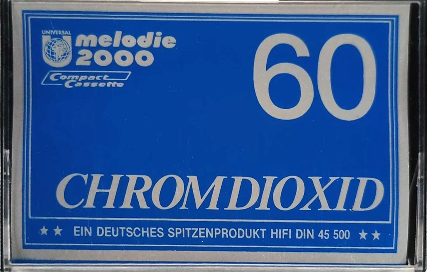 Compact Cassette Melodie 2000 60 Type II Chrome 1985 Germany