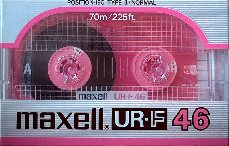 Compact Cassette Maxell UR-F 46 Type I Normal 1985 Europe