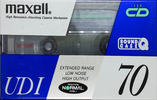 Compact Cassette Maxell UDI / UD1 70 "UDI 70(E)" Type I Normal 1994 Japan
