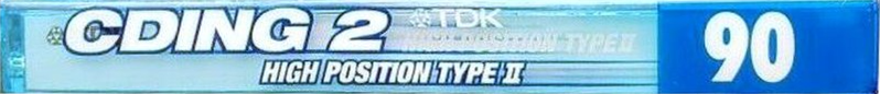 Compact Cassette TDK CDing 2 90 "CD2-90T" Type II Chrome 1999 Japan