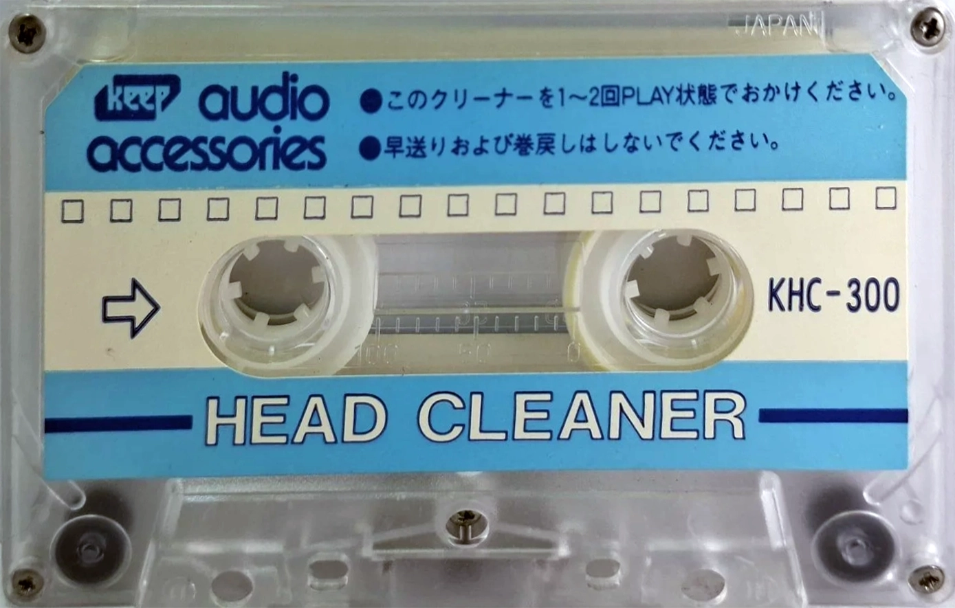Compact Cassette KEEP "KHC-300" Cleaning Cassette Japan