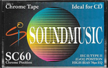 Compact Cassette Soundmusic 60 "SC" Type II Chrome Italy