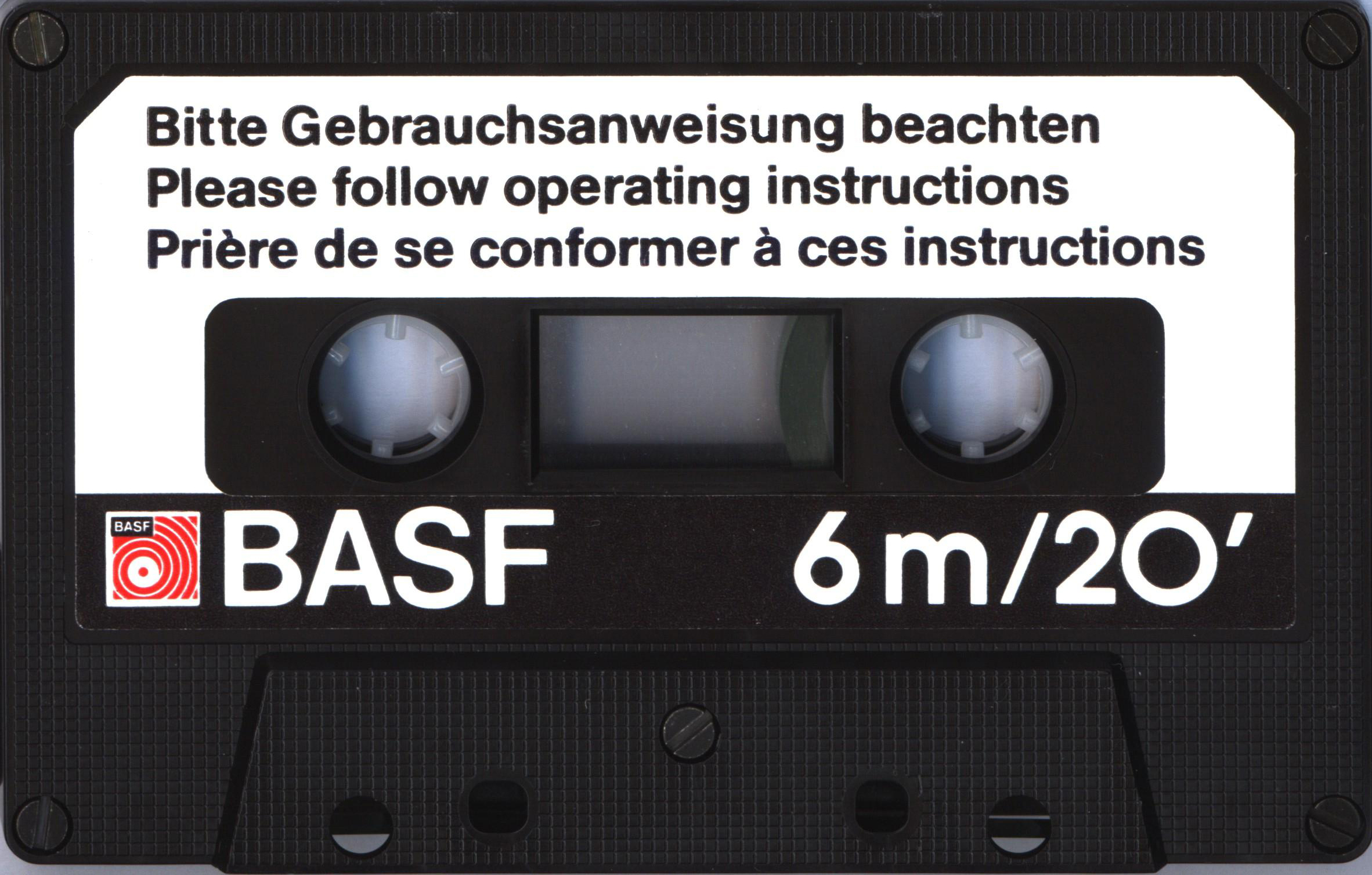 Compact Cassette BASF Cleaning Cassette 1977 Europe