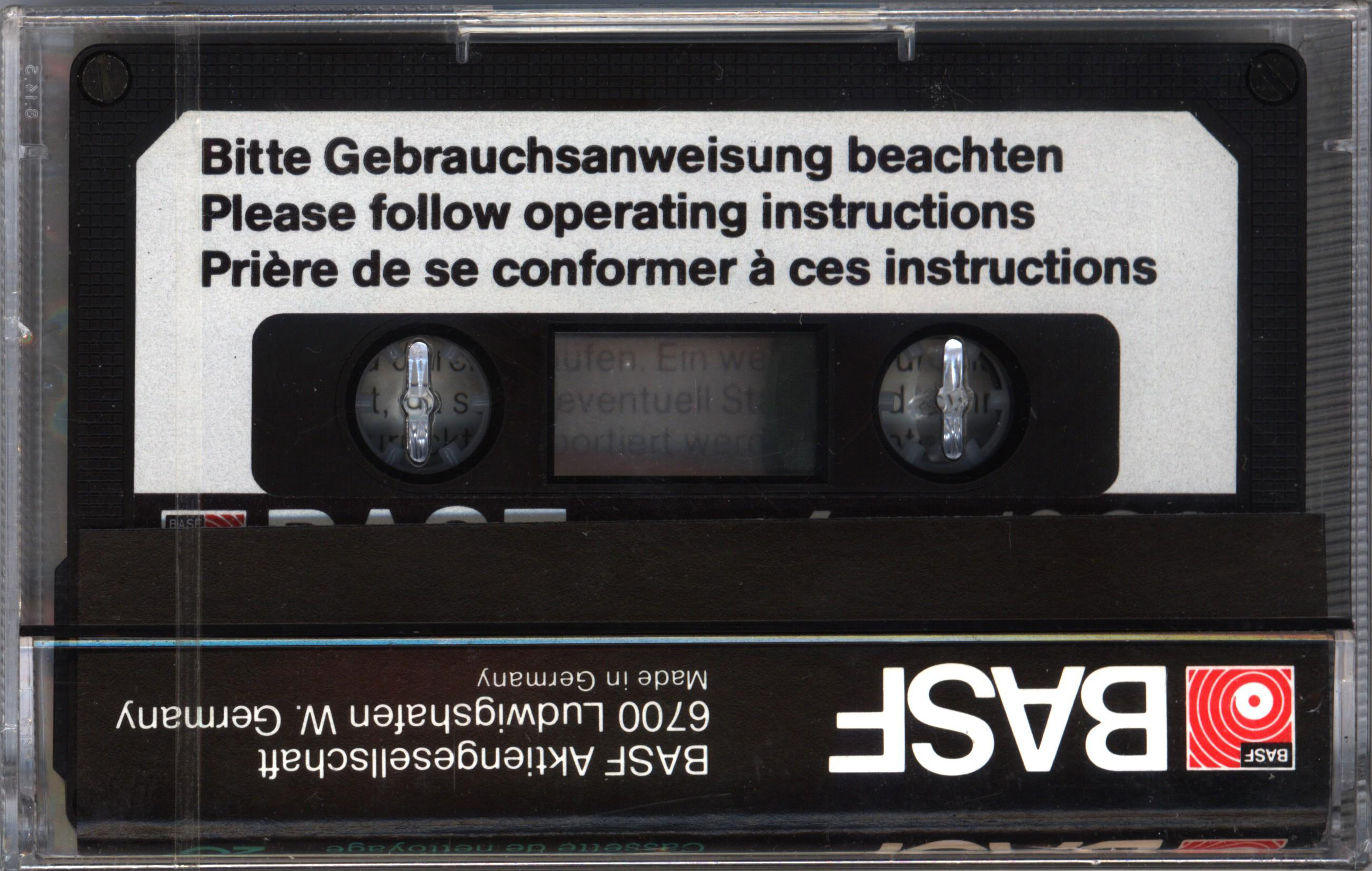 Compact Cassette BASF Cleaning Cassette 1977 Europe