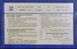 Compact Cassette GBC 60 "GD" Type I Normal 1985 Europe