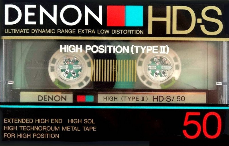 Compact Cassette Denon HD-S 50 Type II Chrome 1985 Japan