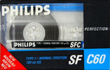 Compact Cassette Philips SF 60 Type I Normal 1987 Europe