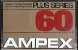 Compact Cassette Ampex Plus Series 60 Type I Normal 1978 Brazil