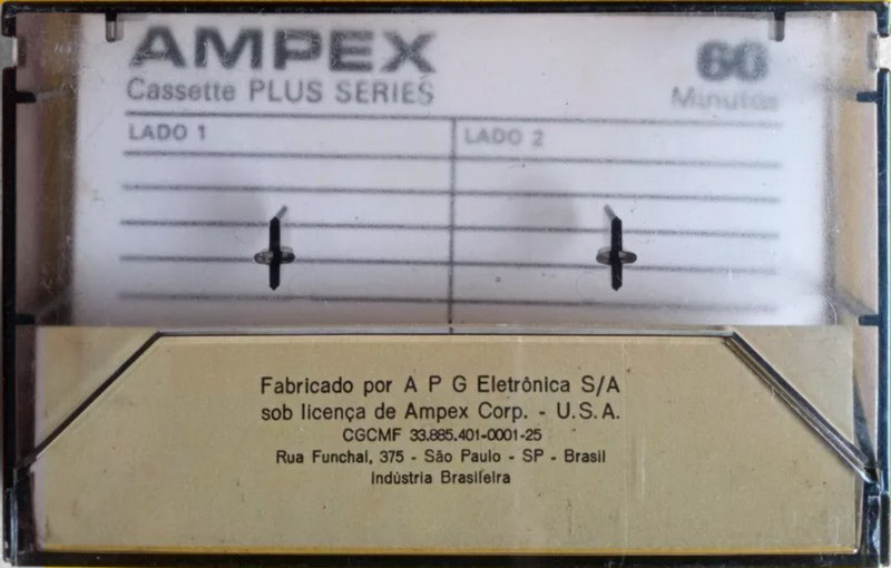 Compact Cassette Ampex Plus Series 60 Type I Normal 1978 Brazil