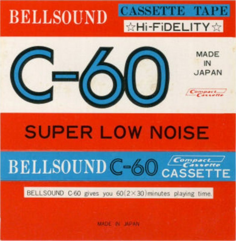 Compact Cassette Bellsound 60 Type I Normal 1982 Japan