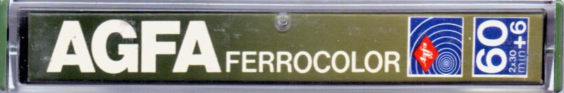 Compact Cassette AGFA Ferrocolor 60+6 Type I Normal 1979 Europe