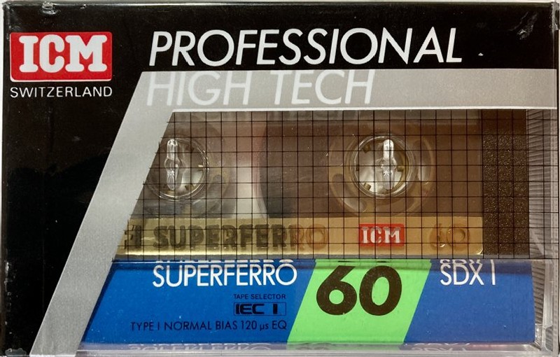 Compact Cassette ICM SDX I 60 Type I Normal 1989 Europe