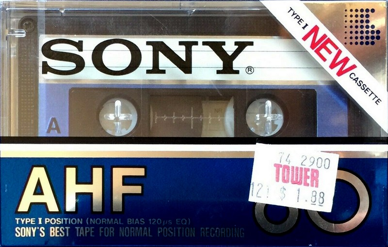 Compact Cassette Sony AHF 60 Type I Normal 1982 USA