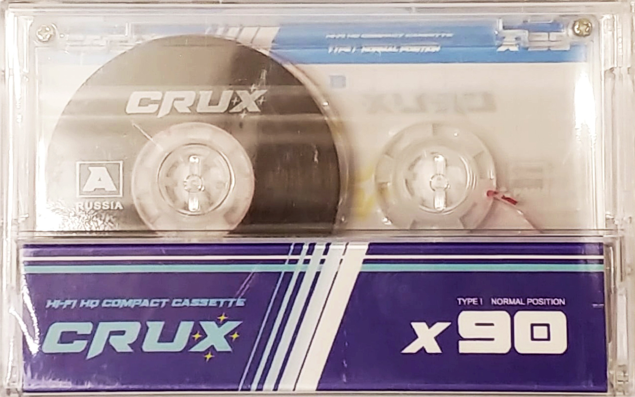 Compact Cassette CRUX X 90 "transparent" Type I Normal 2021 Worldwide