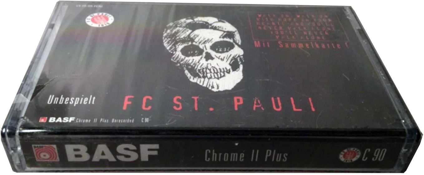 Compact Cassette BASF Chrome II Plus 90 "FC St. Pauli 1910" Type II Chrome Germany