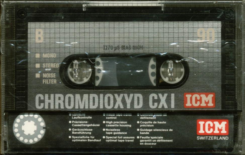 Compact Cassette ICM CX I 90 Type II Chrome 1979 Europe
