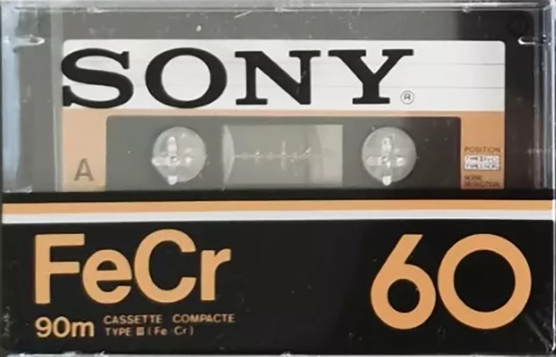 Compact Cassette Sony FeCr 60 Type III Ferro Chrome 1978 France