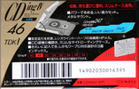 Compact Cassette TDK CDing Metal 46 "CDING4-46R" Type IV Metal 1992 Japan