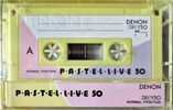 Compact Cassette Denon DX1 50 "Pastel Live Y50" Type I Normal 1984 Japan