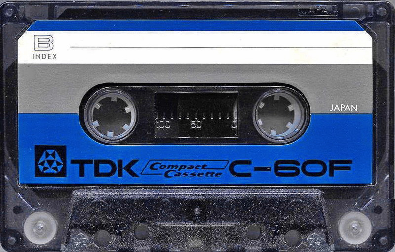 Compact Cassette TDK F 60 "C-60F" Type I Normal 1969 USA