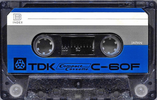 Compact Cassette TDK F 60 "C-60F" Type I Normal 1969 USA