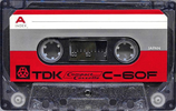 Compact Cassette TDK F 60 "C-60F" Type I Normal 1969 USA