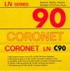 Compact Cassette Coronet 90 Type I Normal Hong Kong