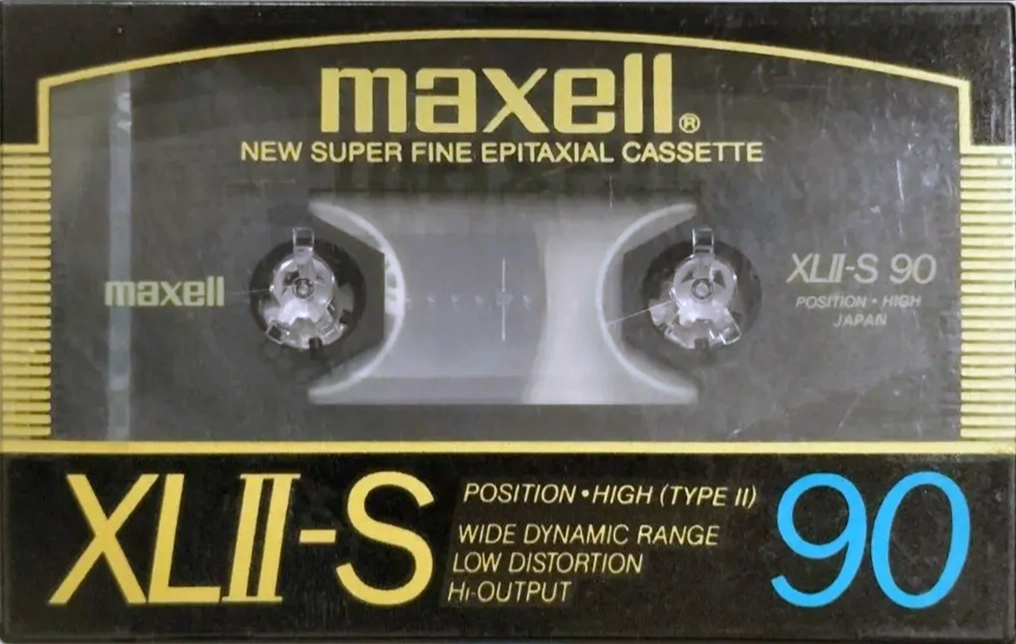 Compact Cassette Maxell XLII-S 90 Type II Chrome 1986 Japan