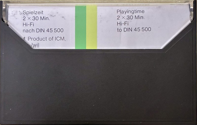 Compact Cassette ICM 60 Type I Normal 1978 Germany