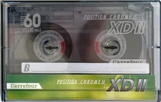 Compact Cassette Carrefour XD-II 60 Type II Chrome 1999 Europe