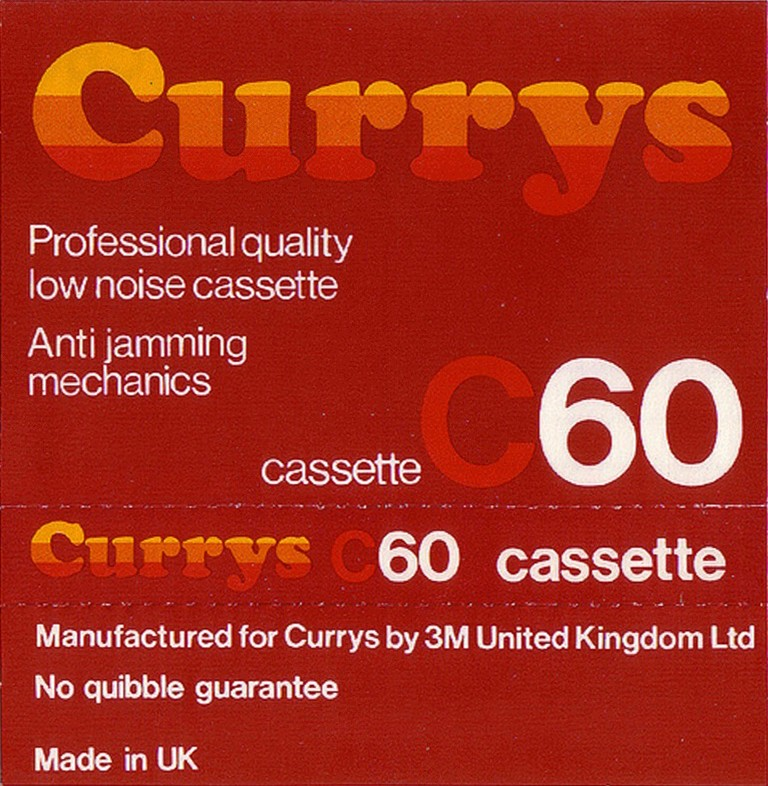 Compact Cassette Currys Professional 60 Type I Normal 1978 UK