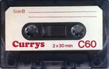 Compact Cassette Currys Professional 60 Type I Normal 1978 UK