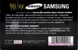Compact Cassette Samsung SQC 90 Type I Normal 1996 North America