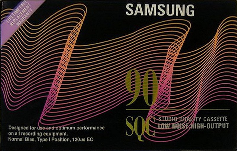 Compact Cassette Samsung SQC 90 Type I Normal 1996 North America