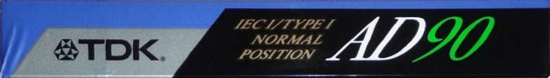Compact Cassette TDK AD 90 "AD-90ES" Type I Normal 1990 Europe