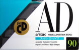 Compact Cassette TDK AD 90 "AD-90M" Type I Normal 1990 Japan