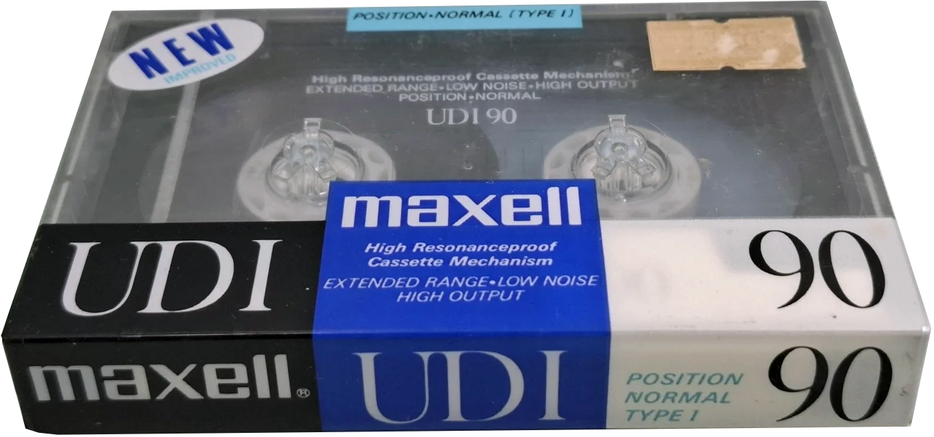 Compact Cassette Maxell UDI / UD1 90 Type I Normal 1988 Japan